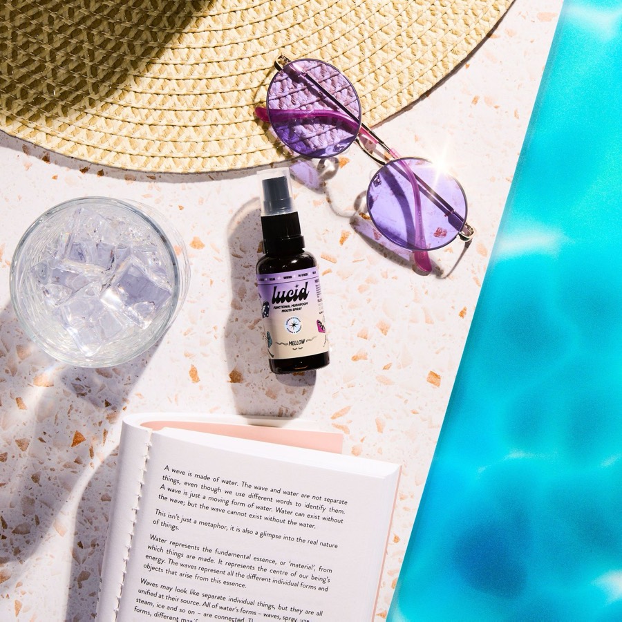 Lucid spray bottle product photography